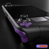 eXtremeRate Replacement Full Set Buttons for Steam Deck OLED Handheld Console - Clear Atomic Purple - JQCSLM001