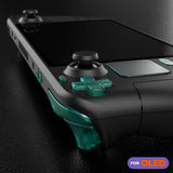 eXtremeRate Replacement Full Set Buttons for Steam Deck OLED Handheld Console - Clear Emerald Green - JQCSLM004