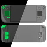 eXtremeRate Replacement Full Set Buttons for Steam Deck OLED Handheld Console - Glow in Dark - Green - JQCSLM007