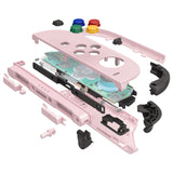 eXtremeRate DIY Replacement Full Set Shell Case with Buttons for Joycon 2 of Nintendo Switch 2 - Deluxe Version - Cherry Blossoms Pink - AWHNTM009