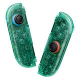 eXtremeRate DIY Replacement Full Set Shell Case with Buttons for Joycon 2 of Nintendo Switch 2 - Deluxe Version - Emerald Green - AWHNTM004