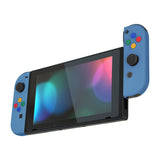 eXtremeRate Soft Touch Grip Airforce Blue Joycon Handheld Controller Housing with ABXY Direction Buttons, DIY Replacement Shell Case for NS Switch JoyCon & OLED JoyCon - Console Shell NOT Included - CP324