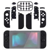 eXtremeRate Soft Touch Grip Black Handheld Controller Housing With Full Set Buttons DIY Replacement Shell Case for NS Switch JoyCon & OLED JoyCon - Console Shell NOT Included - CP310