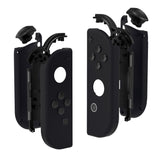 eXtremeRate Soft Touch Grip Black Handheld Controller Housing With Full Set Buttons DIY Replacement Shell Case for NS Switch JoyCon & OLED JoyCon - Console Shell NOT Included - CP310