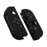 eXtremeRate Soft Touch Grip Black Handheld Controller Housing With Full Set Buttons DIY Replacement Shell Case for NS Switch JoyCon & OLED JoyCon - Console Shell NOT Included - CP310