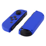 eXtremeRate Soft Touch Grip Blue Joycon Handheld Controller Housing with Full Set Buttons, DIY Replacement Shell Case for NS Switch JoyCon & OLED JoyCon - Console Shell NOT Included - CP315