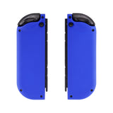 eXtremeRate Soft Touch Grip Blue Joycon Handheld Controller Housing with Full Set Buttons, DIY Replacement Shell Case for NS Switch JoyCon & OLED JoyCon - Console Shell NOT Included - CP315