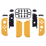 eXtremeRate Soft Touch Grip Caution Yellow Handheld Controller Housing With Full Set Buttons DIY Replacement Shell Case for NS Switch JoyCon & OLED JoyCon - Console Shell NOT Included - CP305