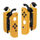 eXtremeRate Soft Touch Grip Caution Yellow Handheld Controller Housing With Full Set Buttons DIY Replacement Shell Case for NS Switch JoyCon & OLED JoyCon - Console Shell NOT Included - CP305