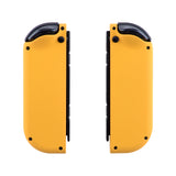 eXtremeRate Soft Touch Grip Caution Yellow Handheld Controller Housing With Full Set Buttons DIY Replacement Shell Case for NS Switch JoyCon & OLED JoyCon - Console Shell NOT Included - CP305