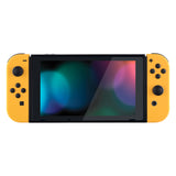 eXtremeRate Soft Touch Grip Caution Yellow Handheld Controller Housing With Full Set Buttons DIY Replacement Shell Case for NS Switch JoyCon & OLED JoyCon - Console Shell NOT Included - CP305