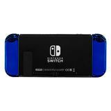 eXtremeRate Chrome Blue Handheld Controller Housing With Full Set Buttons DIY Replacement Shell Case for NS Switch JoyCon & OLED JoyCon - Console Shell NOT Included - CD404