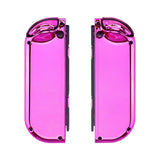 eXtremeRate Chrome Pink Glossy Joycon Handheld Controller Housing with Full Set Buttons, DIY Replacement Shell Case for NS Switch JoyCon & OLED JoyCon - Console Shell NOT Included - CD406