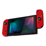 eXtremeRate Chrome Red Handheld Controller Housing With Full Set Buttons DIY Replacement Shell Case for NS Switch JoyCon & OLED JoyCon - Console Shell NOT Included - CD403