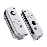 eXtremeRate Chrome Silver Handheld Controller Housing With Full Set Buttons DIY Replacement Shell Case for NS Switch JoyCon & OLED JoyCon - Console Shell NOT Included - CD402