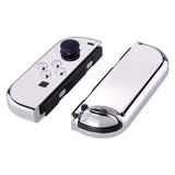 eXtremeRate Chrome Silver Handheld Controller Housing With Full Set Buttons DIY Replacement Shell Case for NS Switch JoyCon & OLED JoyCon - Console Shell NOT Included - CD402