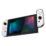 eXtremeRate Chrome Silver Handheld Controller Housing With Full Set Buttons DIY Replacement Shell Case for NS Switch JoyCon & OLED JoyCon - Console Shell NOT Included - CD402