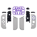 eXtremeRate Classics SNES Style Joycon Handheld Controller Housing with Full Set Buttons, DIY Replacement Shell Case for NS Switch JoyCon & OLED JoyCon - Console Shell NOT Included - CT105