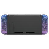 eXtremeRate Glitter Gradient Translucent Bluebell Joycon Handheld Controller Housing with Full Set Buttons, DIY Replacement Shell Case for NS Switch JoyCon & OLED JoyCon - Console Shell NOT Included - CP341