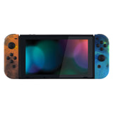 eXtremeRate Soft Touch Grip Gold Star Universe Handheld Controller Housing With Full Set Buttons DIY Replacement Shell Case for NS Switch JoyCon & OLED JoyCon - Console Shell NOT Included - CT102