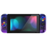 eXtremeRate Gradient Translucent Bluebell Joycon Handheld Controller Housing with Full Set Buttons, DIY Replacement Shell Case for NS Switch JoyCon & OLED JoyCon - Console Shell NOT Included - CP339