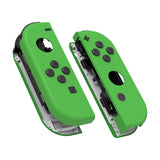 eXtremeRate Soft Touch Grip Green Joycon Handheld Controller Housing with Full Set Buttons, DIY Replacement Shell Case for NS Switch JoyCon & OLED JoyCon - Console Shell NOT Included - CP316