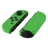 eXtremeRate Soft Touch Grip Green Joycon Handheld Controller Housing with Full Set Buttons, DIY Replacement Shell Case for NS Switch JoyCon & OLED JoyCon - Console Shell NOT Included - CP316