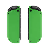 eXtremeRate Soft Touch Grip Green Joycon Handheld Controller Housing with Full Set Buttons, DIY Replacement Shell Case for NS Switch JoyCon & OLED JoyCon - Console Shell NOT Included - CP316