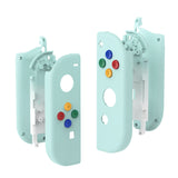 eXtremeRate Light Cyan Joycon Handheld Controller Housing with Coloful Buttons, DIY Replacement Shell Case for NS Switch JoyCon & OLED JoyCon – Joycon and Console NOT Included - CP331