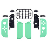 eXtremeRate Mint Green Handheld Controller Housing With Full Set Buttons DIY Replacement Shell Case for NS Switch JoyCon & OLED JoyCon - Console Shell NOT Included - CP308