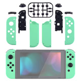 eXtremeRate Mint Green Handheld Controller Housing With Full Set Buttons DIY Replacement Shell Case for NS Switch JoyCon & OLED JoyCon - Console Shell NOT Included - CP308