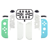 eXtremeRate Mint Green & Heaven Blue Housing with Full Set Buttons, DIY Replacement Shell Case for NS Switch JoyCon & OLED JoyCon - Console Shell NOT Included - CP317