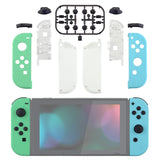 eXtremeRate Mint Green & Heaven Blue Housing with Full Set Buttons, DIY Replacement Shell Case for NS Switch JoyCon & OLED JoyCon - Console Shell NOT Included - CP317