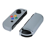 eXtremeRate New Hope Gray Joycon Handheld Controller Housing with ABXY Direction Buttons, DIY Replacement Shell Case for NS Switch JoyCon & OLED JoyCon - Console Shell NOT Included - CP326