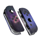 eXtremeRate Soft Touch Grip Nubula Galaxy Patterned Joycon Handheld Controller Housing with Coloful Buttons, DIY Replacement Shell Case for NS Switch JoyCon & OLED JoyCon – Joycon and Console NOT Included - CT110