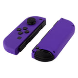 eXtremeRate Soft Touch Grip Purple Joycon Handheld Controller Housing with Full Set Buttons, DIY Replacement Shell Case for NS Switch JoyCon & OLED JoyCon - Console Shell NOT Included - CP313