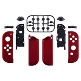 eXtremeRate Soft Touch Grip Red Handheld Controller Housing With Full Set Buttons DIY Replacement Shell Case for NS Switch JoyCon & OLED JoyCon - Console Shell NOT Included - CP302