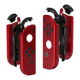 eXtremeRate Soft Touch Grip Red Handheld Controller Housing With Full Set Buttons DIY Replacement Shell Case for NS Switch JoyCon & OLED JoyCon - Console Shell NOT Included - CP302