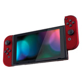 eXtremeRate Soft Touch Grip Red Handheld Controller Housing With Full Set Buttons DIY Replacement Shell Case for NS Switch JoyCon & OLED JoyCon - Console Shell NOT Included - CP302