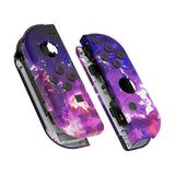 eXtremeRate Soft Touch Grip Surreal Lava Joycon Handheld Controller Housing with Full Set Buttons, DIY Replacement Shell Case for NS Switch JoyCon & OLED JoyCon - Console Shell NOT Included - CT107