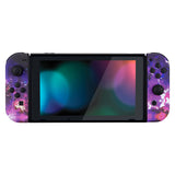 eXtremeRate Soft Touch Grip Surreal Lava Joycon Handheld Controller Housing with Full Set Buttons, DIY Replacement Shell Case for NS Switch JoyCon & OLED JoyCon - Console Shell NOT Included - CT107