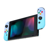 eXtremeRate Violet Blue Gradient Joycon Handheld Controller Housing with Coloful Buttons, DIY Replacement Shell Case for NS Switch JoyCon & OLED JoyCon – Joycon and Console NOT Included - CP332