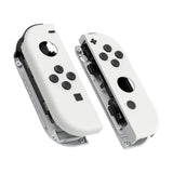 eXtremeRate White Handheld Controller Housing With Full Set Buttons DIY Replacement Shell Case for NS Switch JoyCon & OLED JoyCon - Console Shell NOT Included - CP303