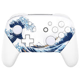 eXtremeRate The Great Wave Off Kanagawa Faceplate Backplate Handles for NS Switch Pro Controller - FRT111