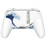 eXtremeRate The Great Wave Off Kanagawa Faceplate Backplate Handles for NS Switch Pro Controller - FRT111