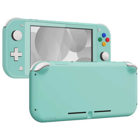eXtremeRate Misty Green DIY Replacement Shell for Nintendo Switch Lite, NSL Handheld Controller Housing with Screen Protector, Custom Case Cover for Nintendo Switch Lite - DLP334