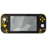 eXtremeRate The Great GOLDEN Wave Off Kanagawa - Black DIY Replacement Shell for Nintendo Switch Lite, NSL Handheld Controller Housing with Screen Protector, Custom Case Cover for Nintendo Switch Lite - DLT142