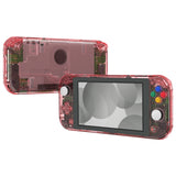 eXtremeRate Crystal Cherry Pink DIY Replacement Shell for NS Switch Lite, NSL Handheld Controller Housing with Screen Protector, Custom Case Cover for NS Switch Lite - DLP327