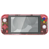 eXtremeRate Crystal Cherry Pink DIY Replacement Shell for NS Switch Lite, NSL Handheld Controller Housing with Screen Protector, Custom Case Cover for NS Switch Lite - DLP327