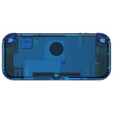 eXtremeRate Crystal Clear Blue DIY Replacement Shell for NS Switch Lite, NSL Handheld Controller Housing with Screen Protector, Custom Case Cover for NS Switch Lite - DLP324